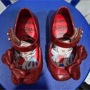 Mini Melissa x Disney Snow White Glitter Ultragirl Mary Jane Shoes Toddler US 5
